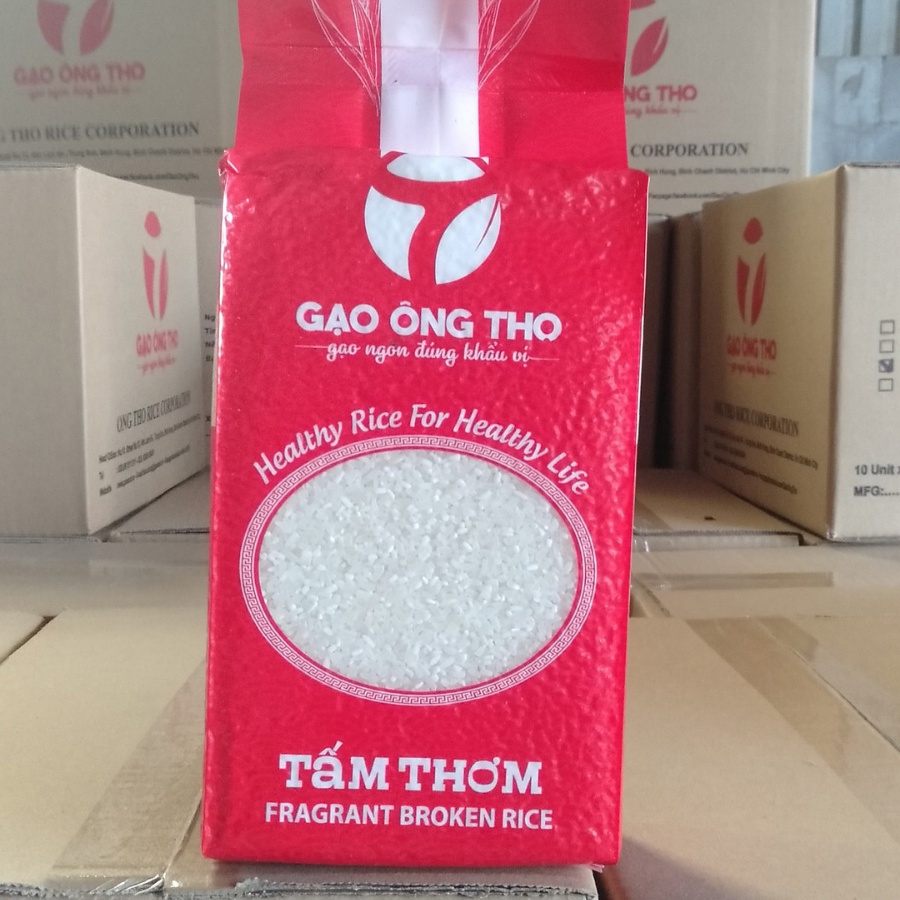 Gạo Tấm Thơm Ông Thọ 1Kg - Dẻo mềm, thơm nhẹ