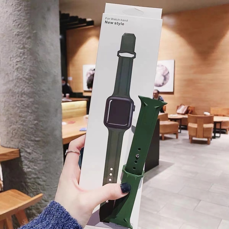 Dây Silicone Thay Thế Cho ĐồNg Hồ apple 44mm 40mm 45mm 41mm 38mm 42mm iwatch 3 4 5 se 6 7
