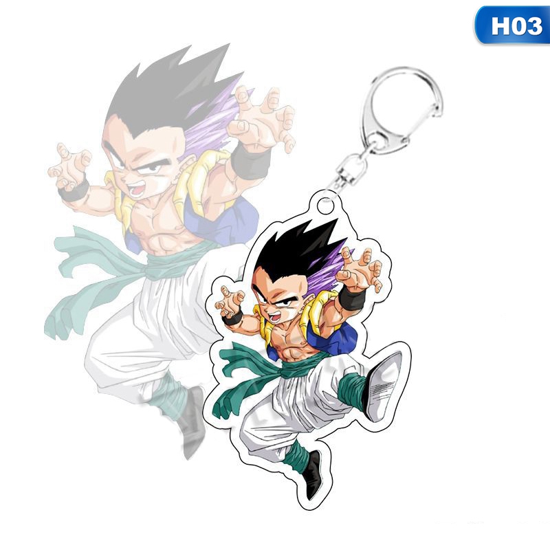 Móc Khóa Nhựa Acrylic Hình Nhân Vật Son Goku Kakarotto Vegeta Trong Phim Dragon Ball Z # 9618