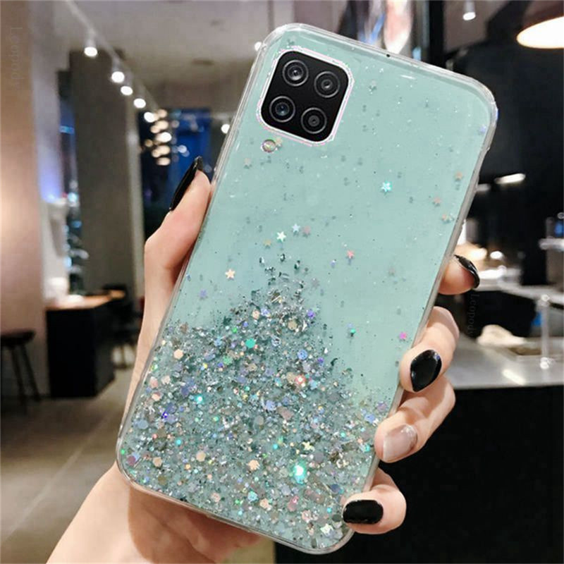 Ốp điện thoại silicone mềm đính kim tuyến lấp lánh cho Oppo F9 F11 Pro A3S A5S Reno 3 4 5