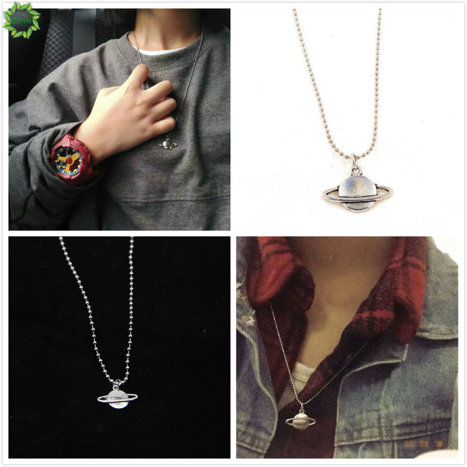 Dây Chuyền Mặt Hình Hành Tinh Thời Trang Độc Đáo Cho Cặp Đôi