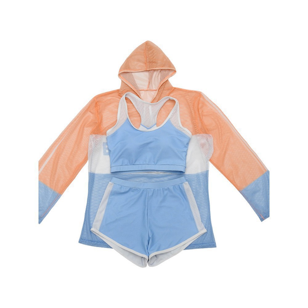 Bộ Đồ Bơi, Bikini, Bộ Đồ Tắm Biển 3 Mảnh Có Áo Ren Khoác Ngoài | BigBuy360 - bigbuy360.vn