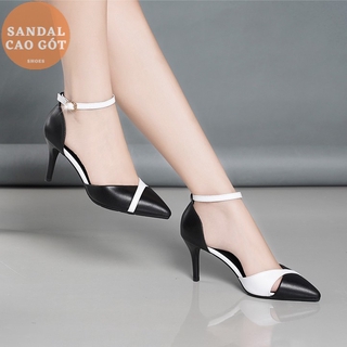 Giày Cao Gót Bít mũi 9p phối dây chéo CG0489 Giày dép xinh MYS