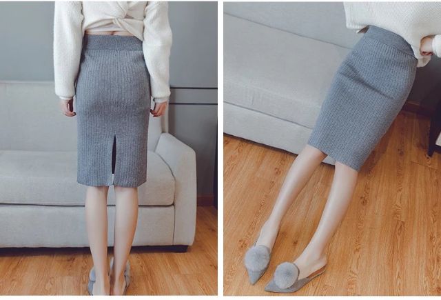 Chân váy len tăm ngắn Quảng Châu loại 1 | BigBuy360 - bigbuy360.vn