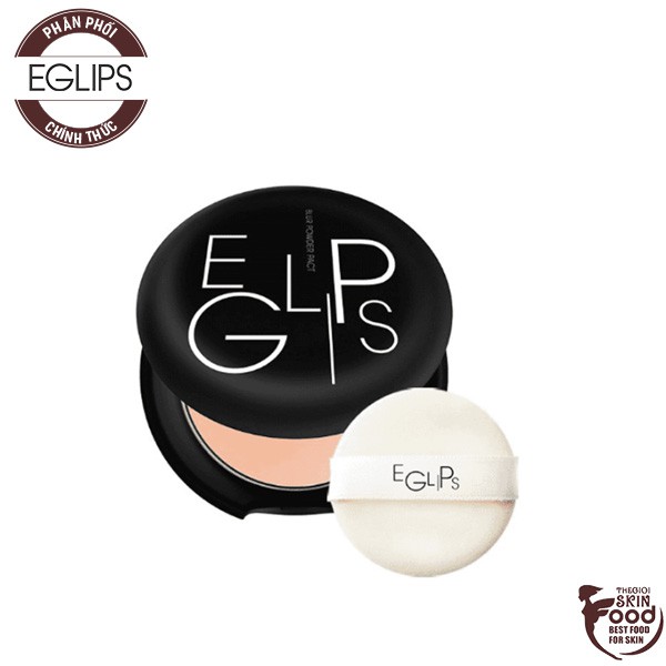 Phấn phủ dạng nén siêu mịn Hàn Quốc Eglips Powder Pact 9g