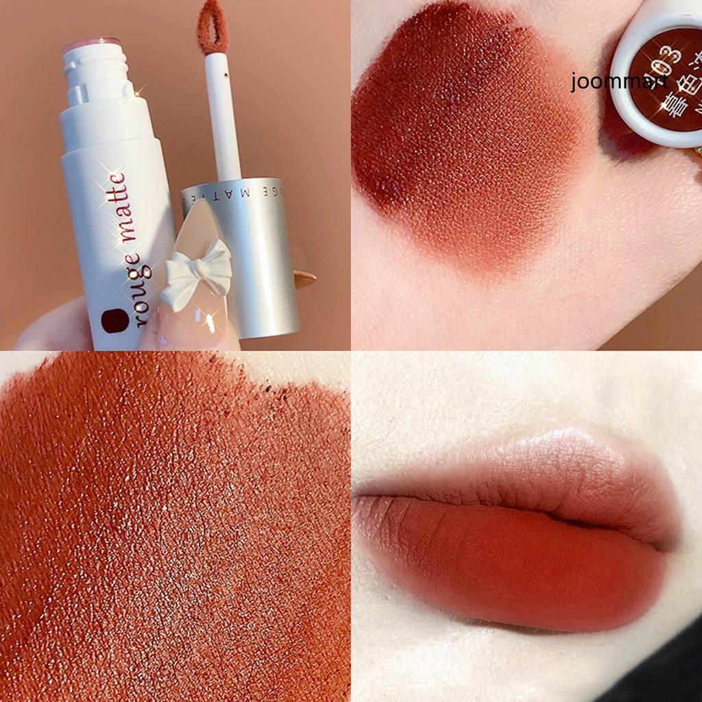 【JM】Matte Lipstick Velvet Texture Waterproof Longwearing Non-Stick Cup Liquid Lipstick for Beauty