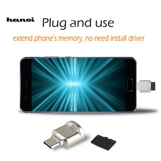 Đầu Đọc Thẻ Nhớ Tốc Độ Cao Micro-USB / Type-C TF Micro-SD OTG