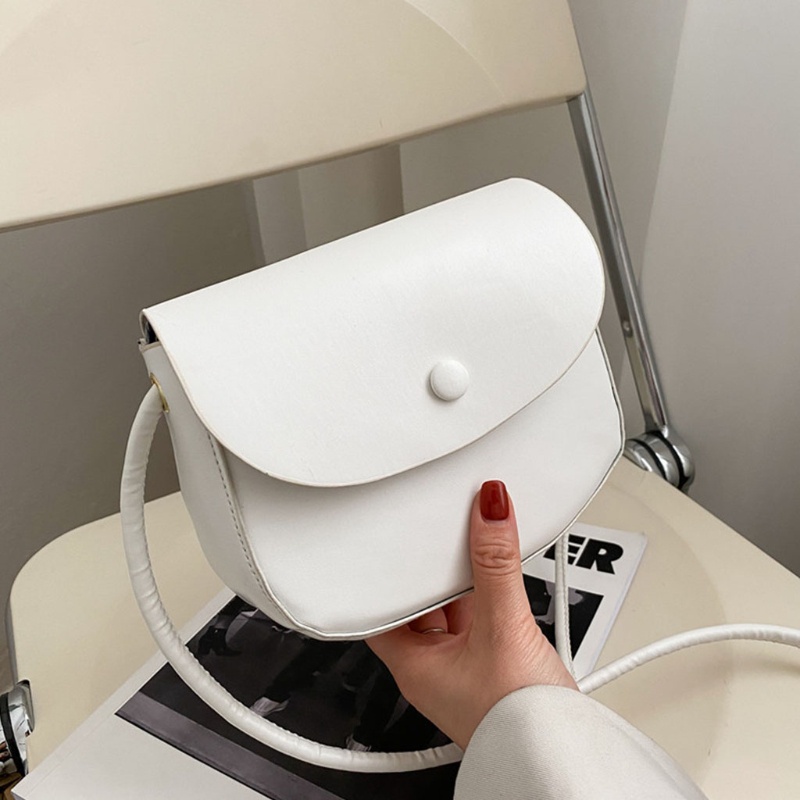 Túi Đeo Chéo Da Pu Hình Vuông Nhỏ Màu Trơn Thời Trang Cho Nữ