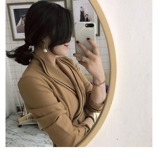 Khuyên tai móc hạt to