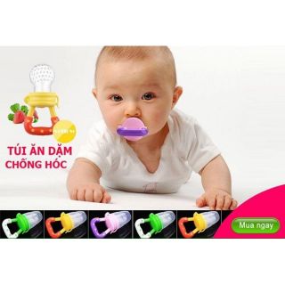 Núm ăn dặm silicon chống hóc cho bé !!!