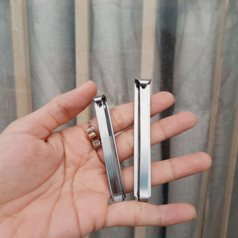 Vỉ Kẹp tóc 3 lá inox (5 cây lớn/10 cây nhỏ)