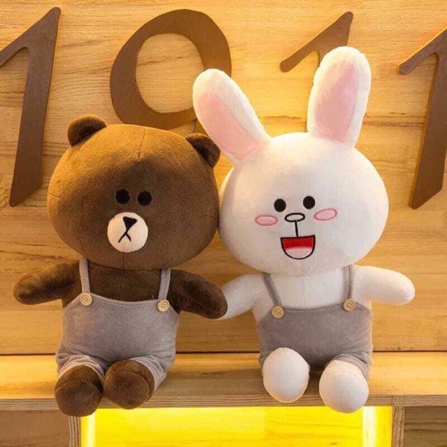 Thú bông gấu Brown và Thỏ Cony