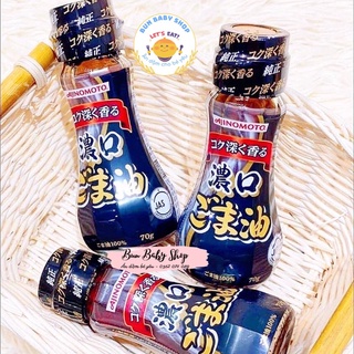 Dầu mè Organic Ajjnomoto chai 70gr 160gr nội đia Nhật