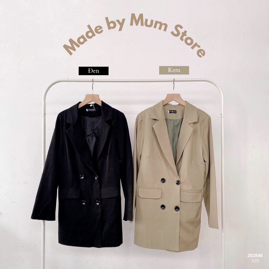Áo Blazer 4 Nút 2 Túi Nắp