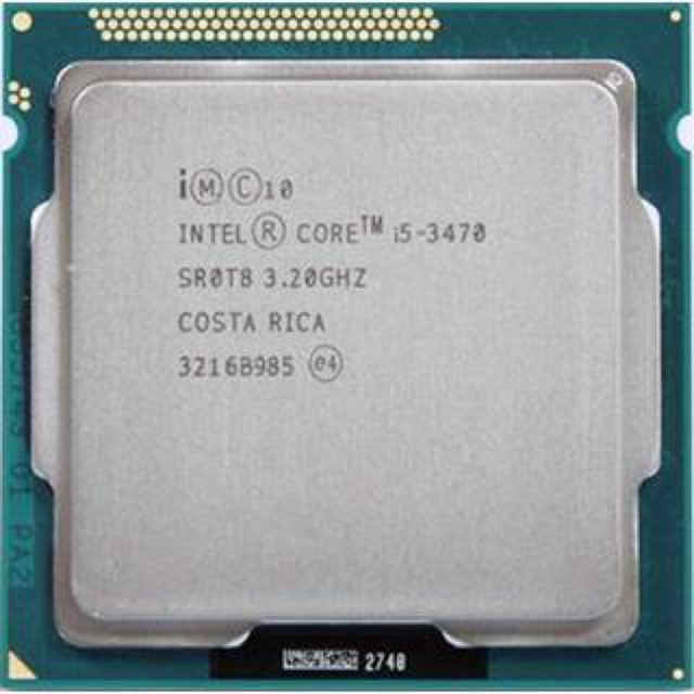 CPU Intel Core i5-3470 (3.2GHz turbo up 3.6GHz, 6MB L3 cache, Socket 1155)