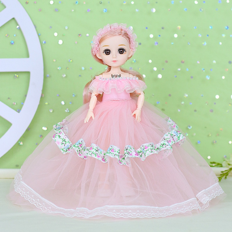 Búp bê Baboliy đồ chơi em bé phát nhạc quà sinh nhật cho bé gái có khớp loại 30cm váy công chúa ANDAKIDS AD875