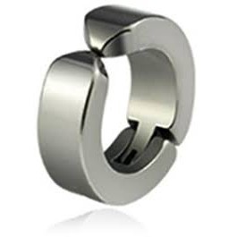 Đôi bông tai inox họa tiết tròn thời trang cho nam
