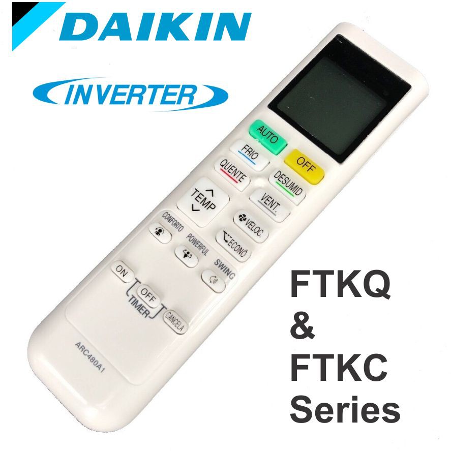 Remote máy lạnh dòng FTKQ &amp; FTKC Series Daikin Inverter.