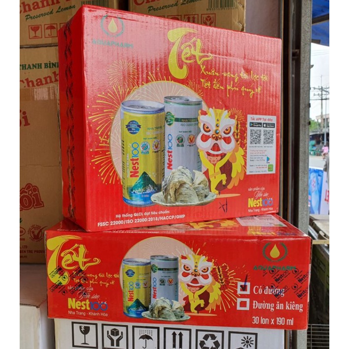 Combo 30 lon Nước Yến Sào Nest100 Khánh Hoà