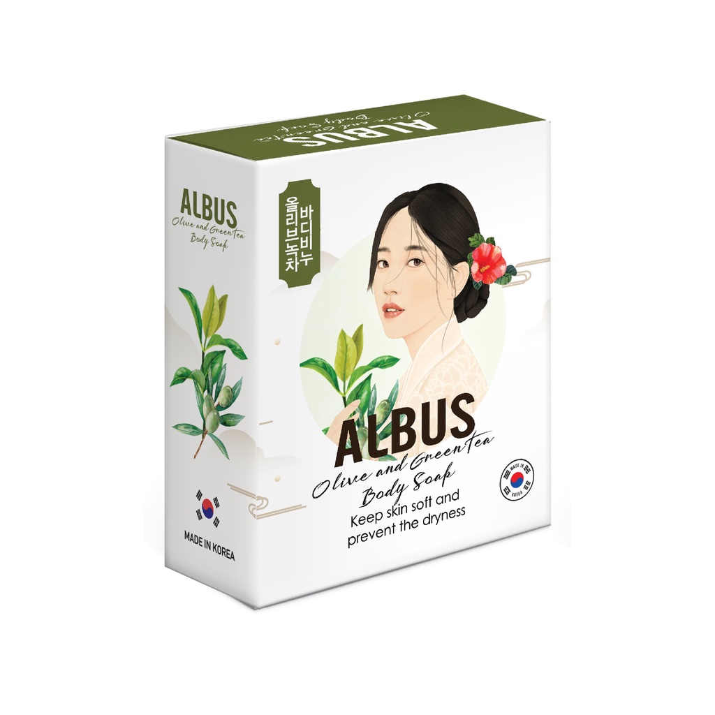 Xà bông tắm Albus Body Soap dưỡng da mềm mịn Hàn quốc 100gr