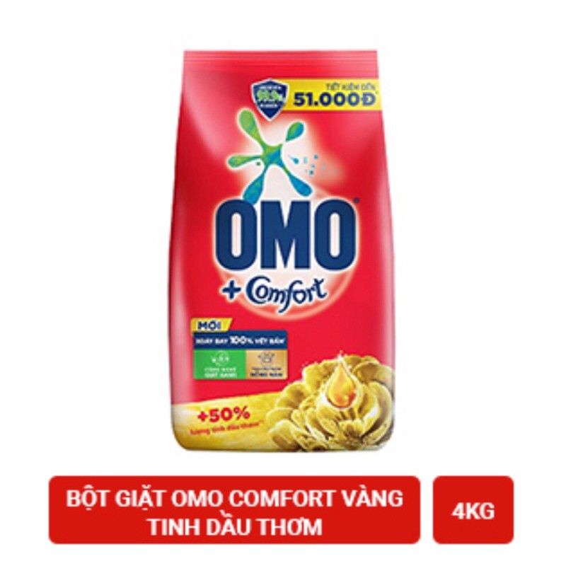 Bột giặt Omo Comfort tinh dầu thơm 4kg