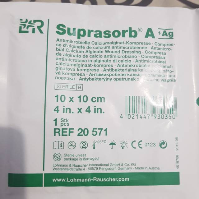 ✅ Gạc Kháng Khuẩn Hút Dịch Tạo Gel Tiệt Trùng- Suprasorb A +Ag -VT0693