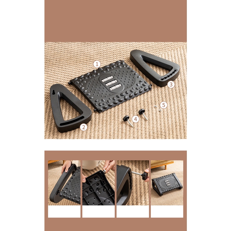 Ergonomic Footrest Ghế Gác Chân Công Thái Học - ghế kê chân cho dân văn phòng, học sinh, sinh viên, người chơi Game