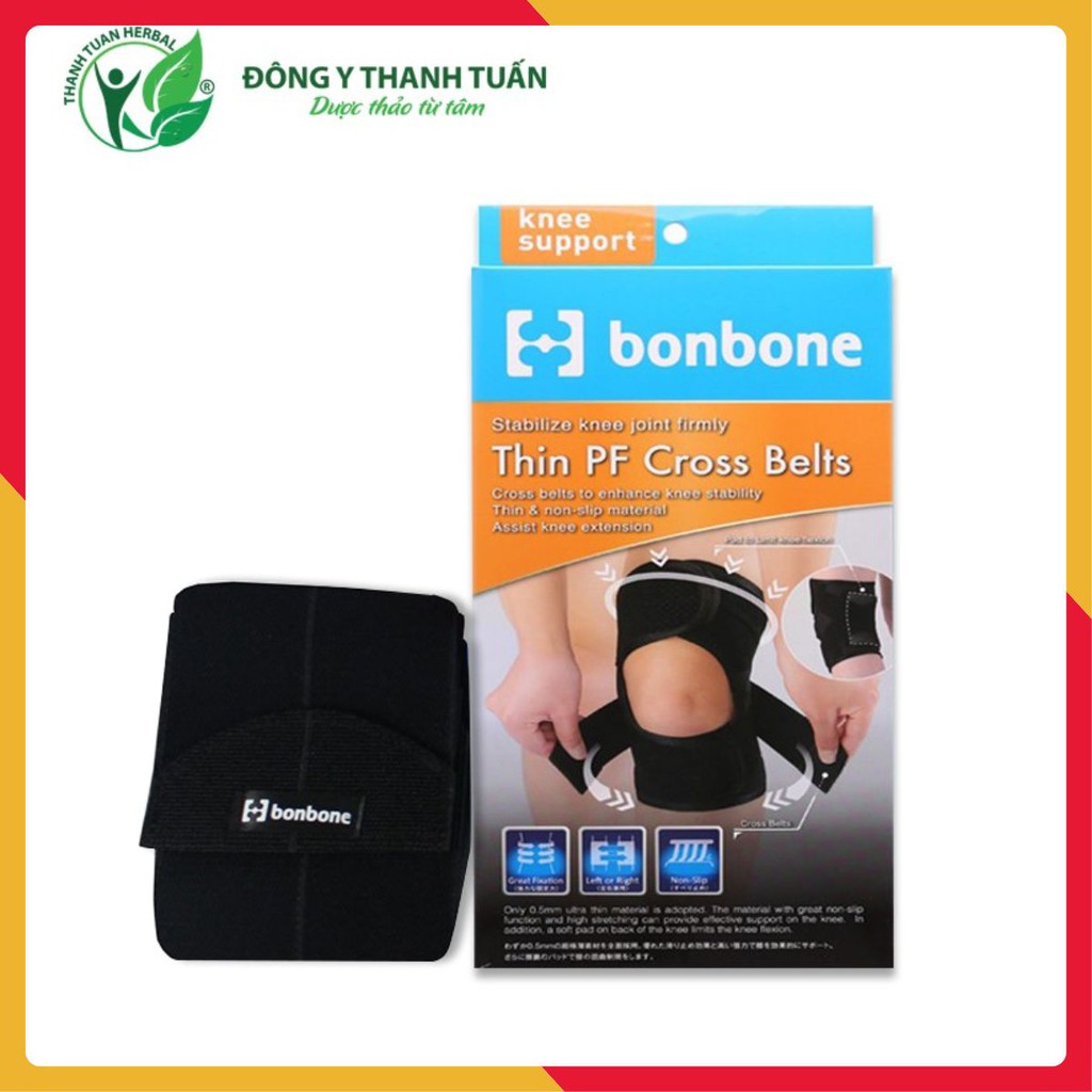 Đai Cố Định Đầu Gối Bonbone Thin PF Cross Belt - Giải Pháp Bảo Vệ Khớp Gối Hiệu Quả