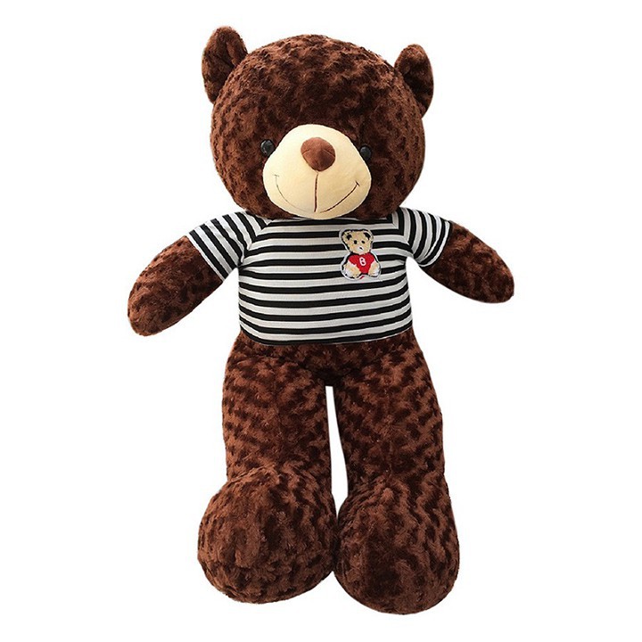 Gấu bông Teddy khổ vải 80cm siêu mềm mịn cao 60cm