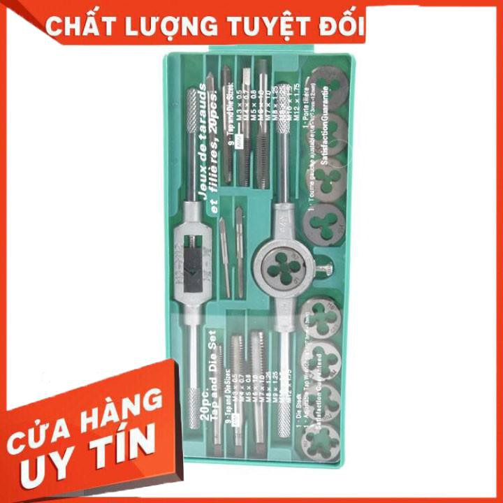 Bộ taro 20PCS tạo ren trong - ngoài cho bulong ốc vít có độ chính xác cao