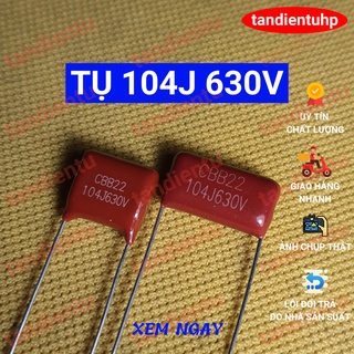 5 HOẶC 10 CHIẾC TỤ 124J 630V CBB22 KHOẢNG CÁCH 2 CHÂN 15mm CAO 10mm và 15mm cao 8mm CHẤT LƯỢNG TỐT