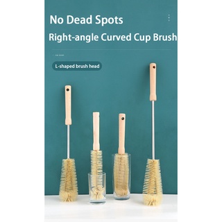 Convenient Long Handle Wooden Glass Scrubber