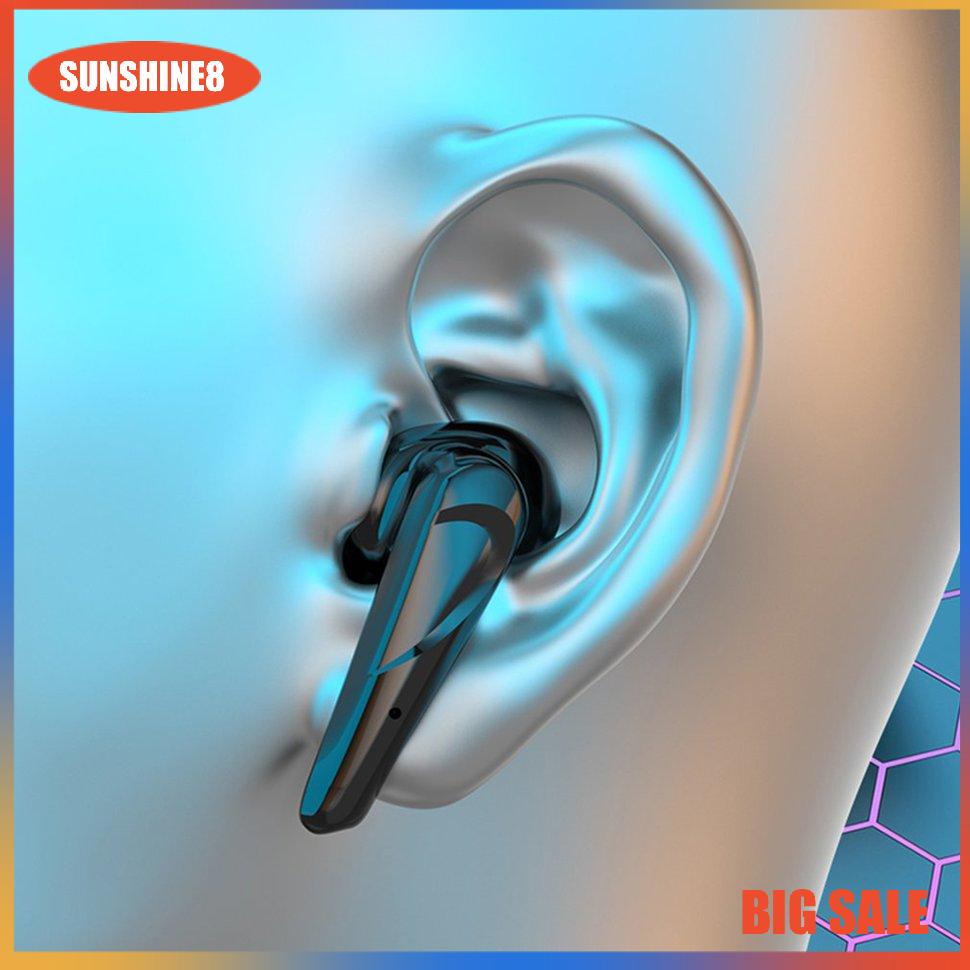 【SUN】Wireless Earbuds Gaming Headphones Stereo Sports Waterproof Earbuds With Mic