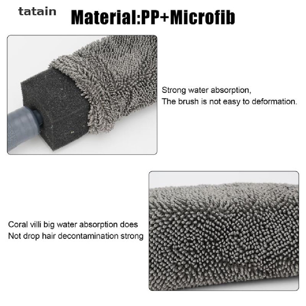 [TAT] Car Wheel Cleaning Brush Tire Washing Clean Cleaning Rims Spokes Wheel Barrel CVX