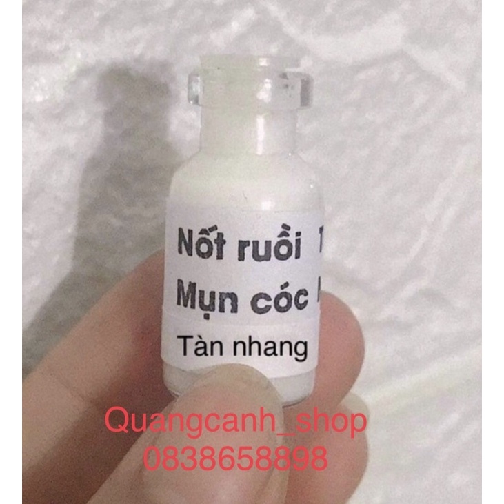 Tẩy nốt ruồi, tàn nhang, mụn cóc , mụn thịt HandMade (lọ 2ml)