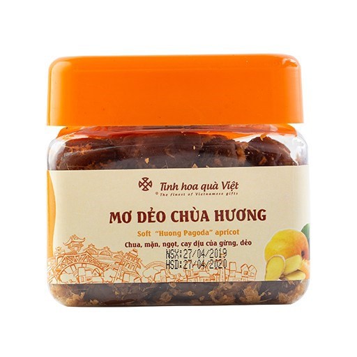 Ô Mai (Xí Muội) Mơ Dẻo Chùa Hương Hồng Lam - Vị Chua,Ngọt,Dẻo,Gừng - Hộp,Gói(200g, 300g, 500g)