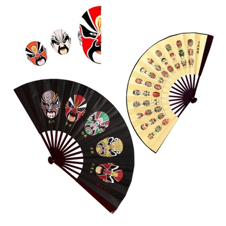 Trang phục cổ xưa Quạt gấp hai mặt Opera Peking Opera