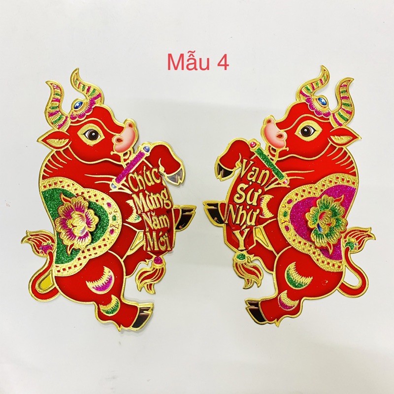 Bộ hình dán nổi hình hai chú Cọp trang trí tết năm NHÂM DẦN 2022 trang trí tết chữ Việt | BigBuy360 - bigbuy360.vn