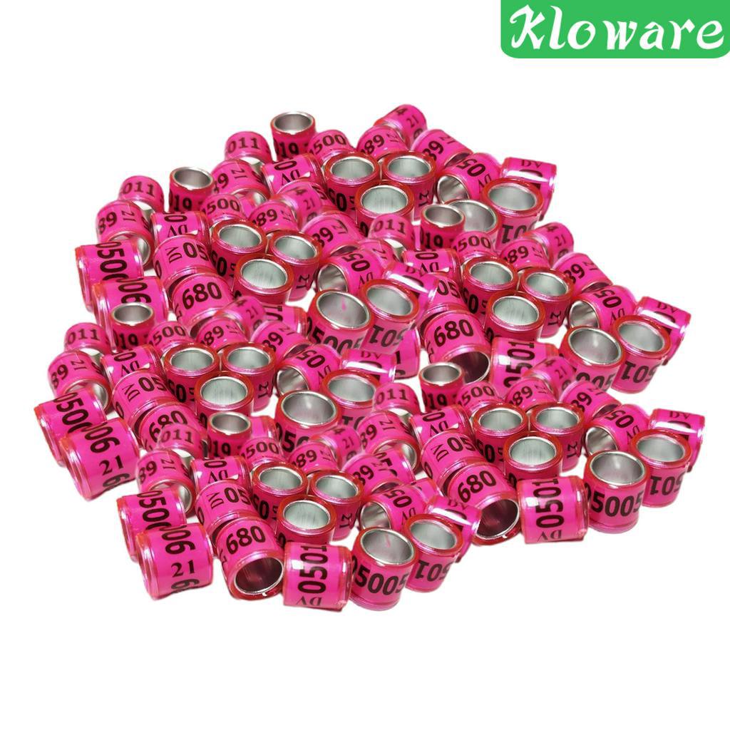 Set 100 Vòng Nhôm 2021 Gắn Chân Chim Bồ Câu Tiện Dụng