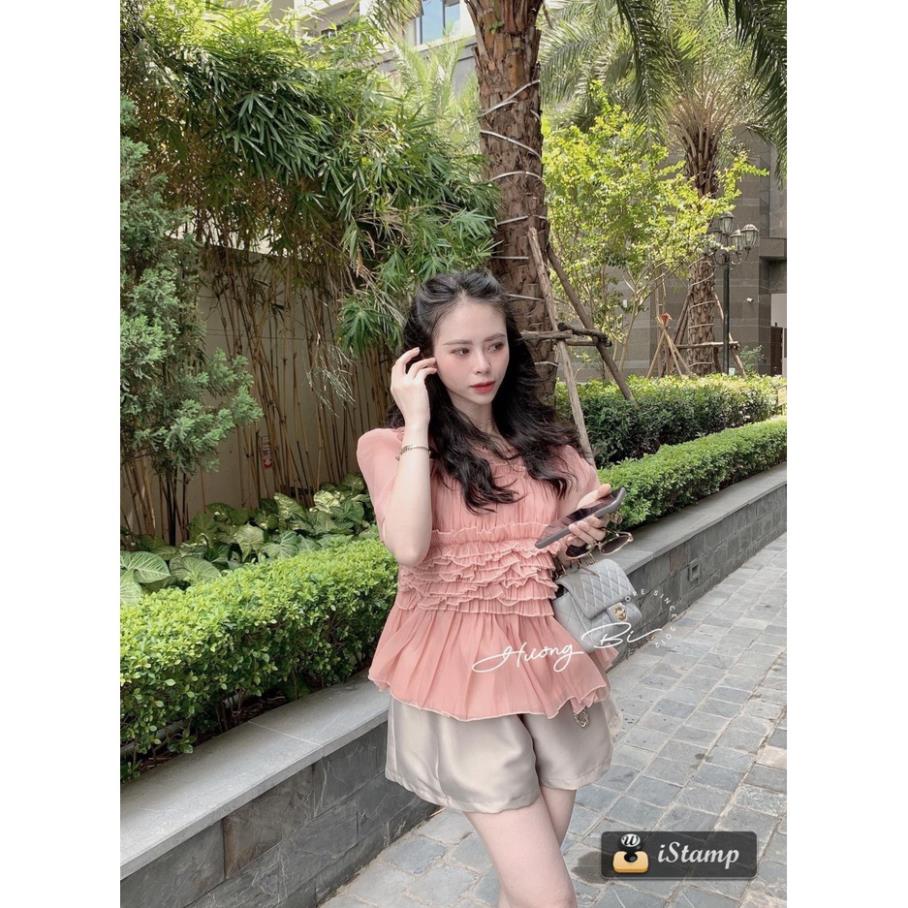 [ 𝐅𝐑𝐄𝐄 𝐒𝐇𝐈𝐏 ]   BỘ TƠ BÈO HỒNG QUẦN SHORT ĐÙI BE