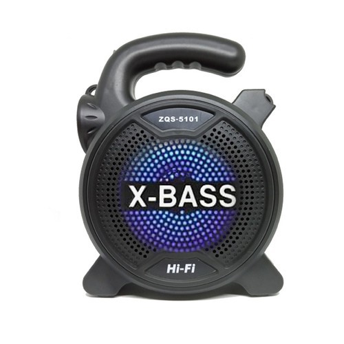 Loa karaoke bluetooth ZQS-5101 có micro, tích hợp đèn pin, âm thanh chuẩn HD, bass cực mạnh, chống nước tốt
