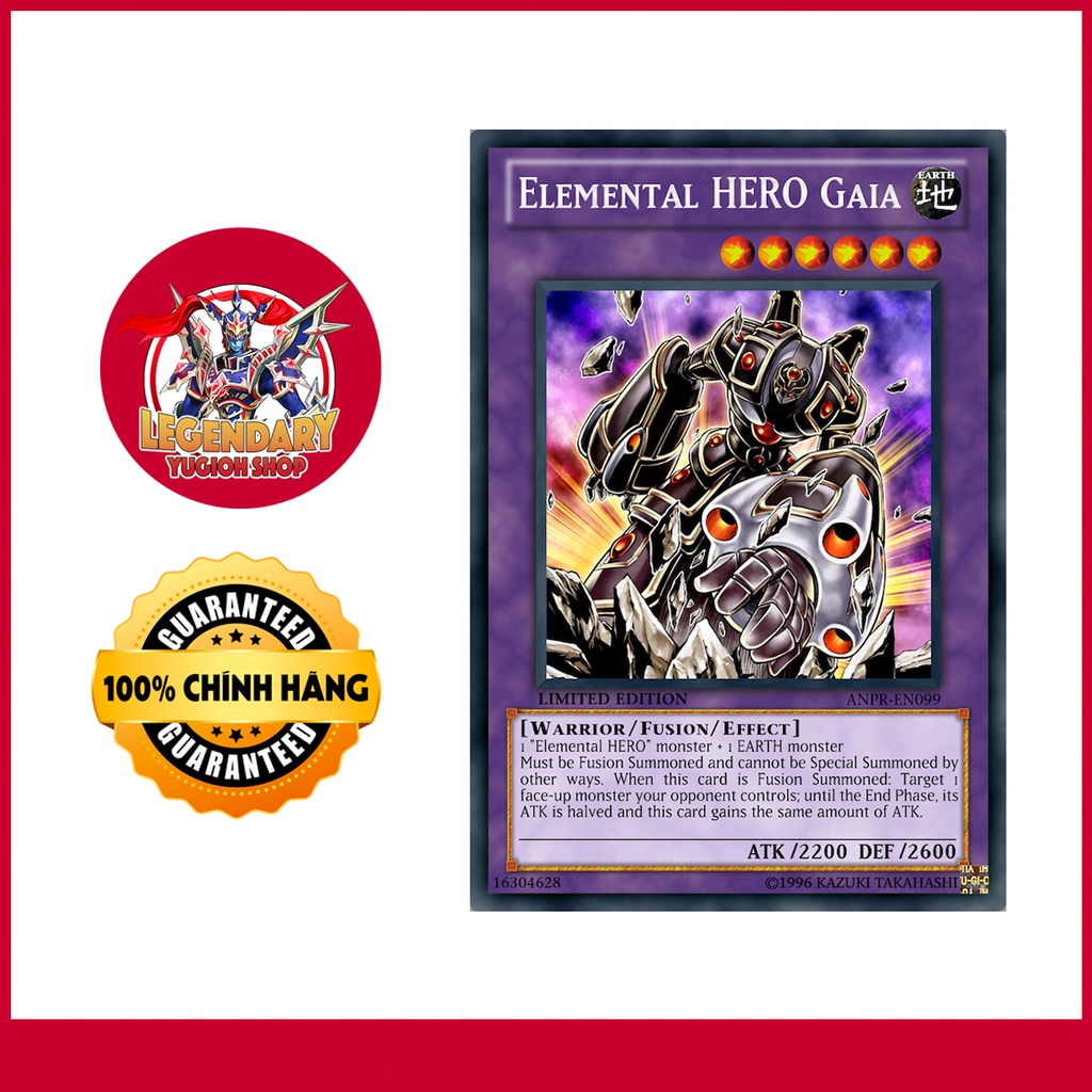 [Thẻ Bài Yugioh Chính Hãng] Elemental HERO Gaia