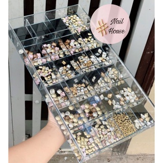 Khay mica cao cấp đựng đá nail