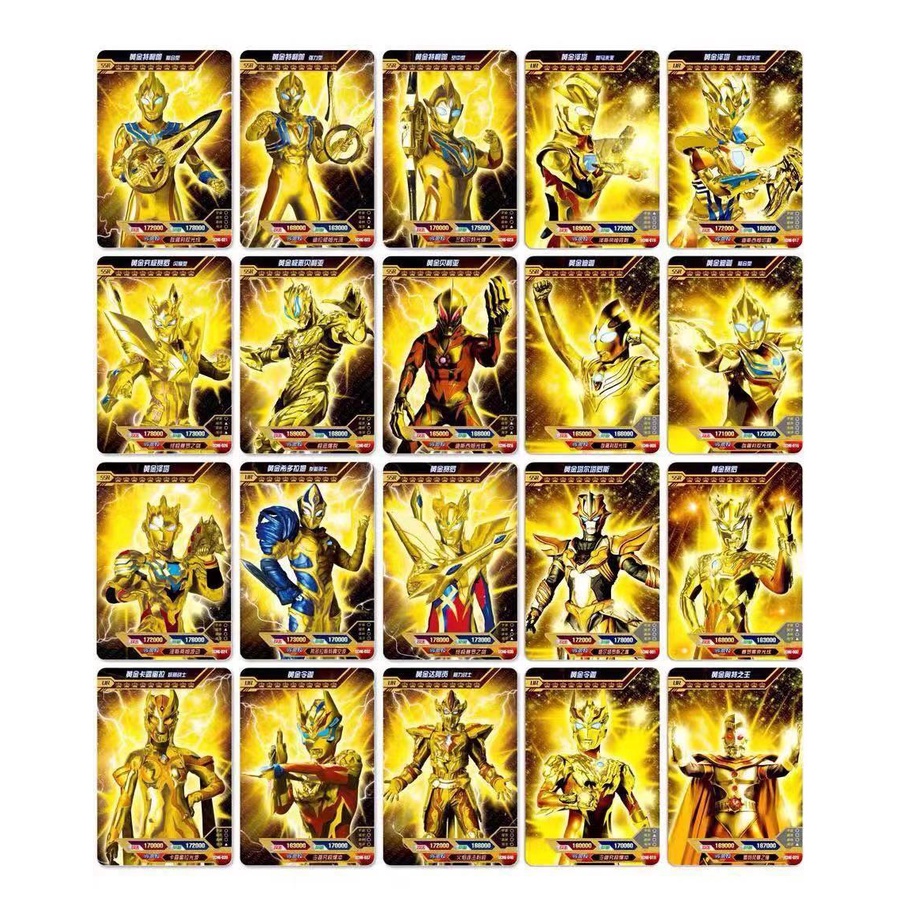 Ultraman Bộ Sưu Tập Thẻ Bài old Kakazeta blue gp Phiên Bản sp full star Hiếm Có Kim Cương Đen Đầy Đủ