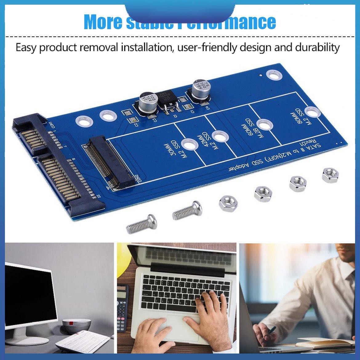 Thẻ chuyển đổi M2 NGFF ssd SATA3 SSDs Sata sang NGFF chuyên dụng cao cấp