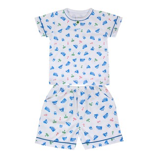 Bộ Pyjamas ngắn bé trai BN1070 (hoa văn ngẫu nhiên)- HELLO BB