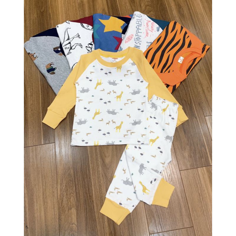 [Sz3-8] Bộ cotton dài tay raplang bé trai loại 1