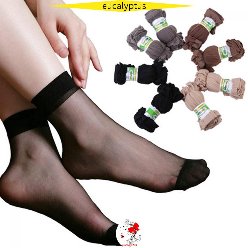 Bộ 10 Đôi Vớ Cổ Thấp Siêu Mỏng Thời Trang Mùa Hè Quyến Rũ Cho Nữ