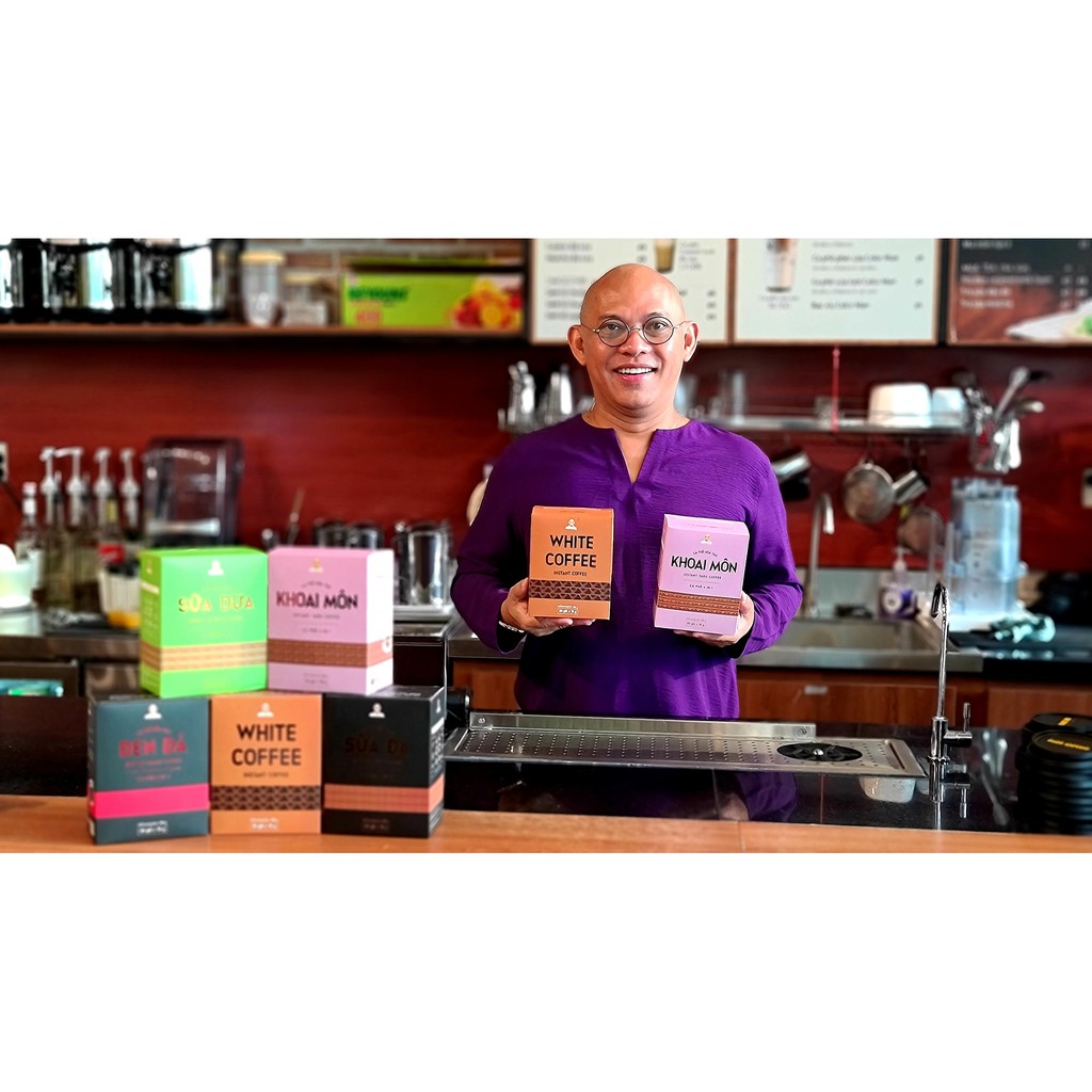 Cà Phê Sữa Dừa Color Man set 20 gói với hương thơm sữa dừa béo ngậy hòa quyện với hương vị cà phê đặc trưng | BigBuy360 - bigbuy360.vn