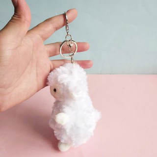 Móc khóa hình cừu bông đáng yêu